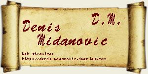 Denis Midanović vizit kartica